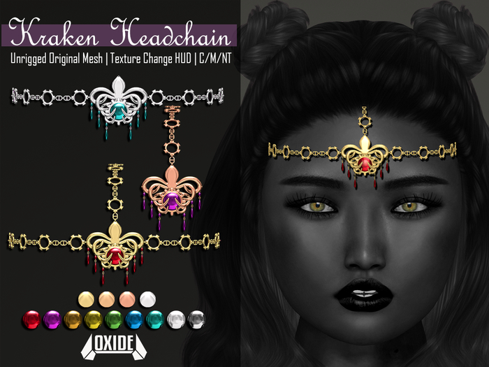 Second Life Marketplace OXIDE Kraken Headchain ORIGINAL MESH