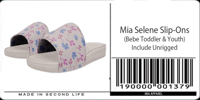 Mia Bebe TODDLER & YOUTH Selene Slip-Ons  - Floral 2 [Wear]