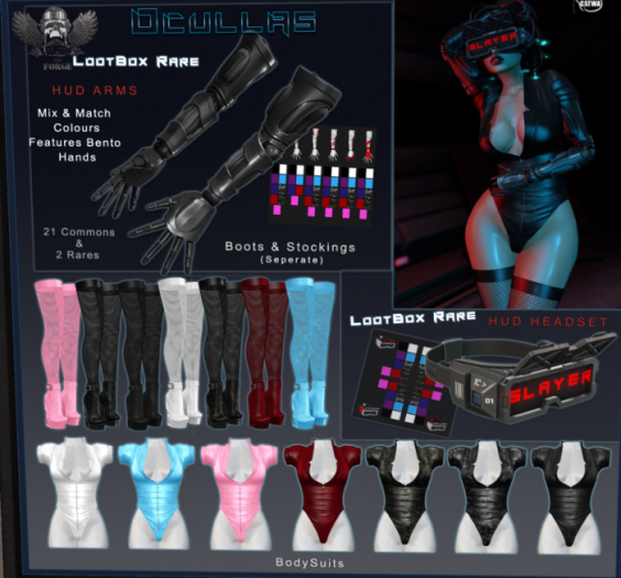 [The Forge] Ocullas Bodysuit, Blue
