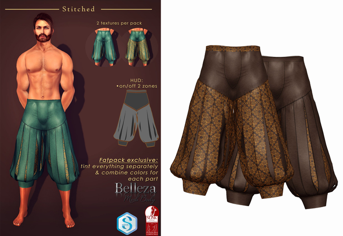 (Stitched) Rafford Pants V2-Brown