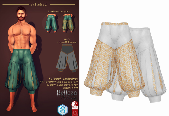 (Stitched) Rafford Pants V2-White