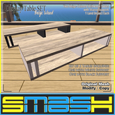 SMASH - Display Table SET:BeigeWood (BOXED)