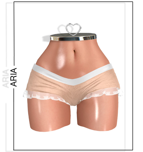 Beige Lace Shorts
