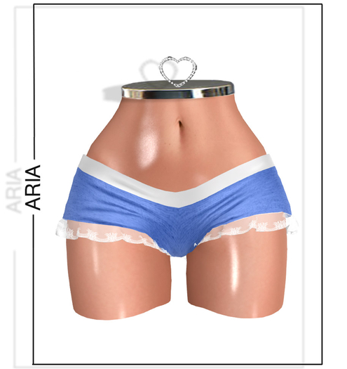 Blue Lace Shorts