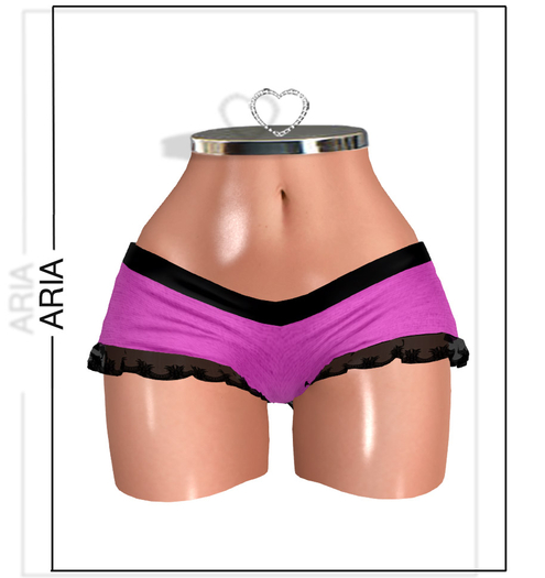 Magenta Lace Shorts