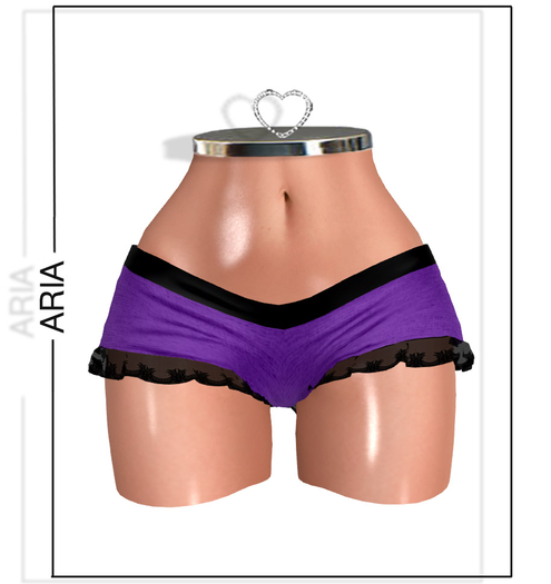 Purple Lace Shorts