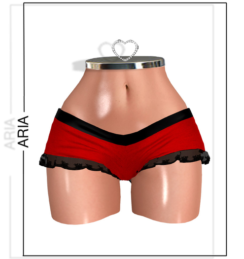 Red Lace Shorts