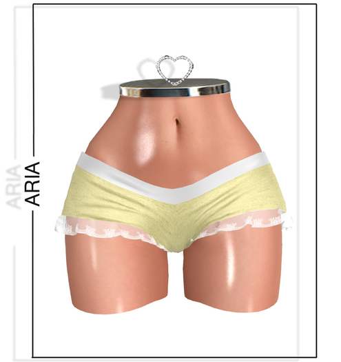 Yellow Lace Shorts