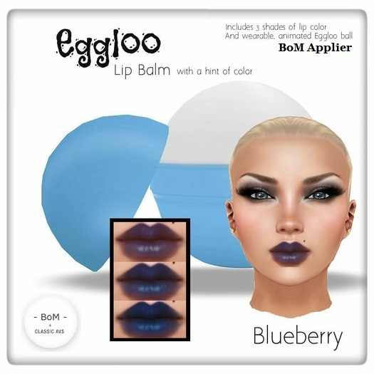 EGGLOO - Lip Balm (BOXED) BLUEBERRY For BoM