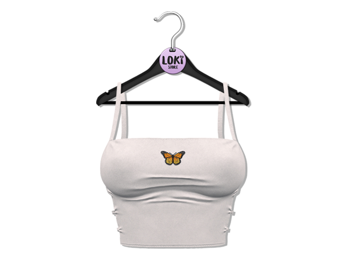 Loki - Alexa Strappy Top - Monarch Butterfly