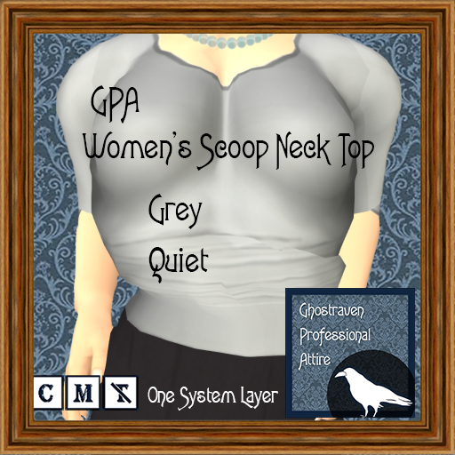 GPA Women's Scoop Neck Top - Grey Quiet (ADD to unpack)