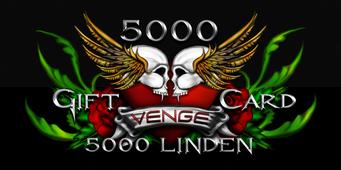 VENGE - 5000L Giftcard (Rez & Open)
