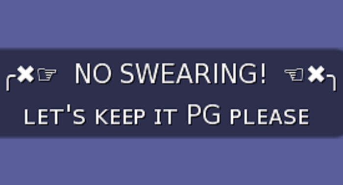 :: MG ::  No Swearing!  Lets Keep It PG Please - Gesture (with Sound)