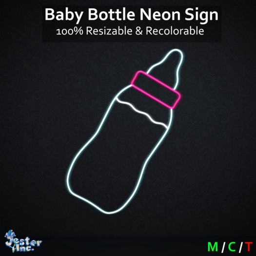 [Jester Inc.] Baby Bottle Neon Sign!