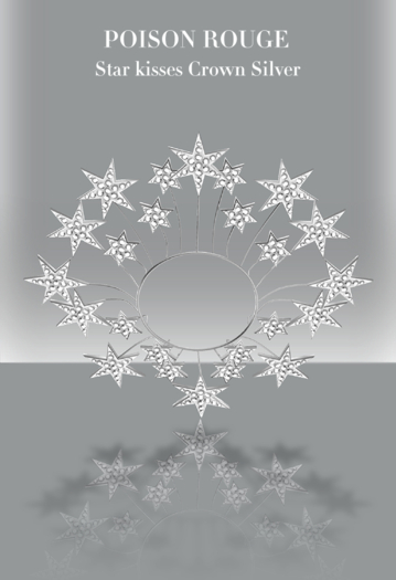 POISON ROUGE Star kisses Crown - Silver