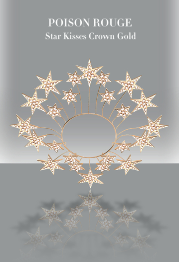POISON ROUGE Star kisses Crown - Gold