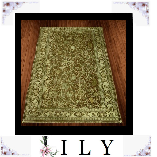 ~L I L Y~ Antique Rug