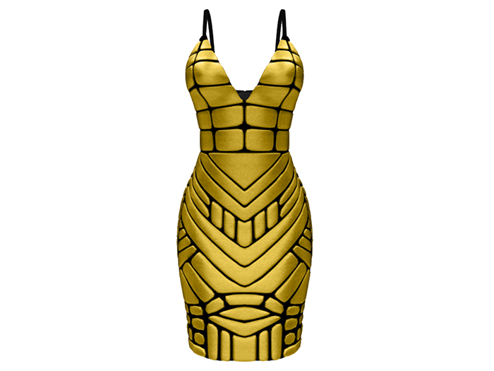 MINIMAL - Vanity Dress Gold