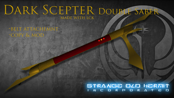 {SOH} Dark Scepter Double Lightsaber