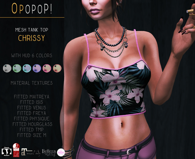 OPOPOP ! Mesh Tank Top CHRISSY V#4