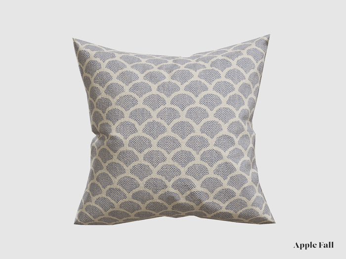 Apple Fall Cushion - Navy Waves (Box)
