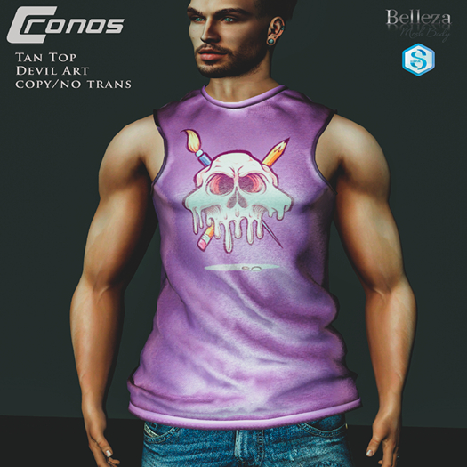 *Cronos Store* Tank Top Shine Devil Art