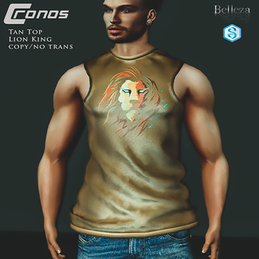 *Cronos Store* Tank Top Shine Lion King