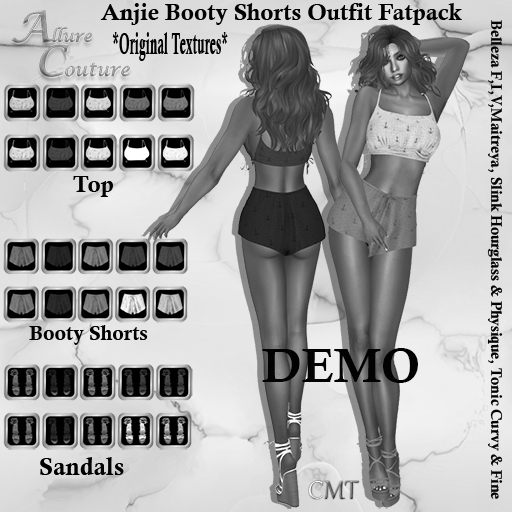 Anjie Booty Shorts DEMO (ADD ME!!!)