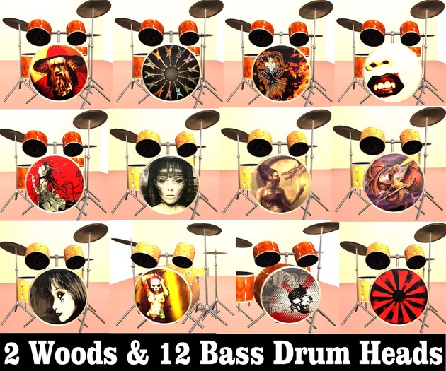 Drumset Texture pack for MuzzleDesigns Drumsets