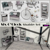 !six o'clock! [SHABBY SET-4] Phone Chair*