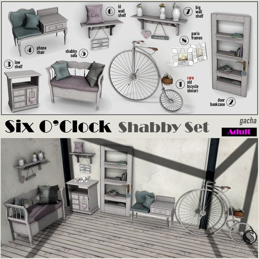 !six o'clock! [SHABBY SET-8] Paris Frames v1.1*