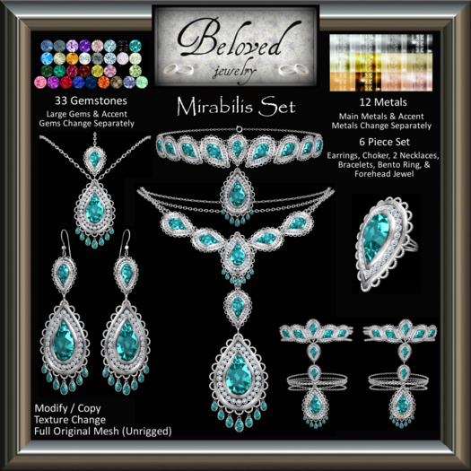 Beloved Jewelry : Mirabilis Set 6 Pieces (Add)