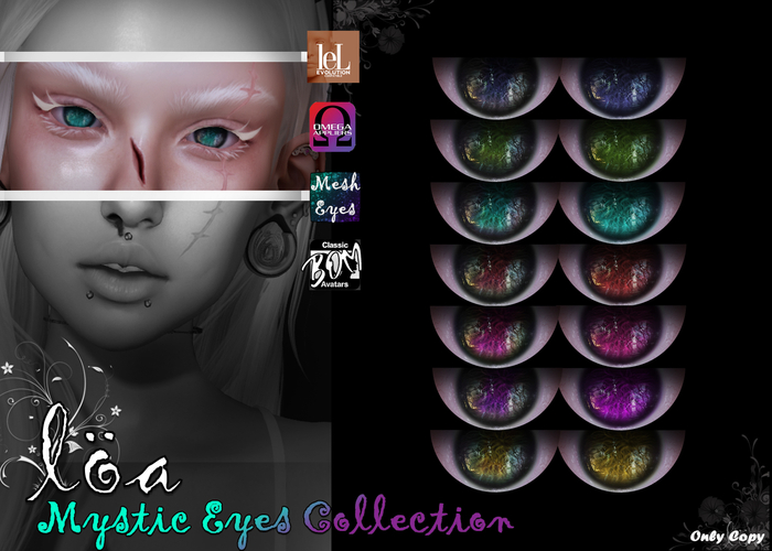 ::Loa:: Mystic Eyes Full Pack~LeL EVO./OMEGA/Mesh/BOM~