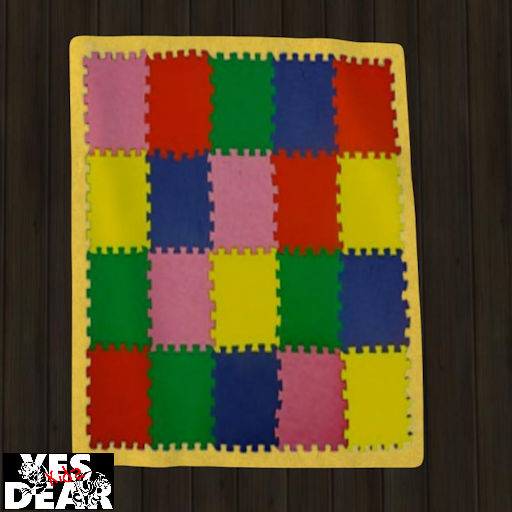 YES DEAR KIDS-COLORED BLOCKS RUG