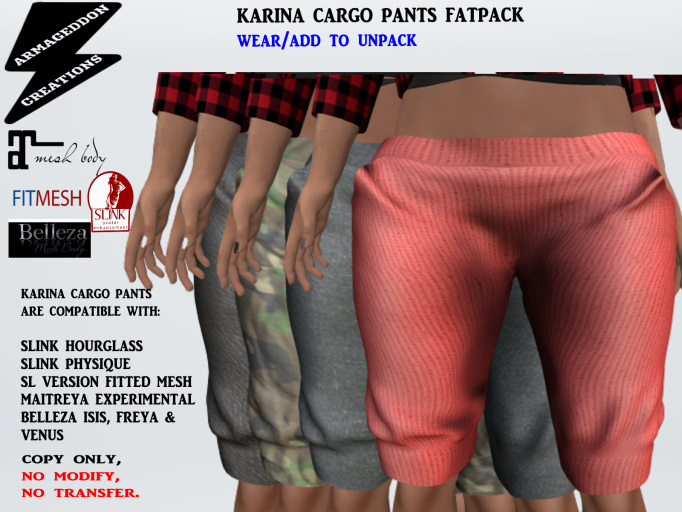 KARINA CARGO PANTS FATPACK 200814