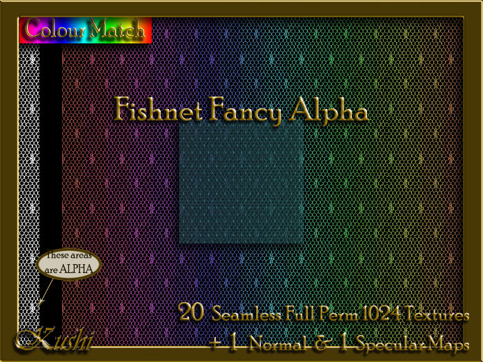 !Kushi! FishnetFancyALPHA Textures -WearToUnpack