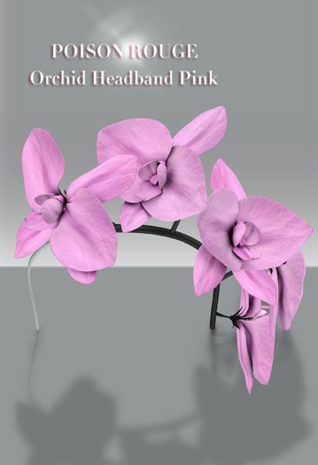 POISON ROUGE Orchid Headband Pink