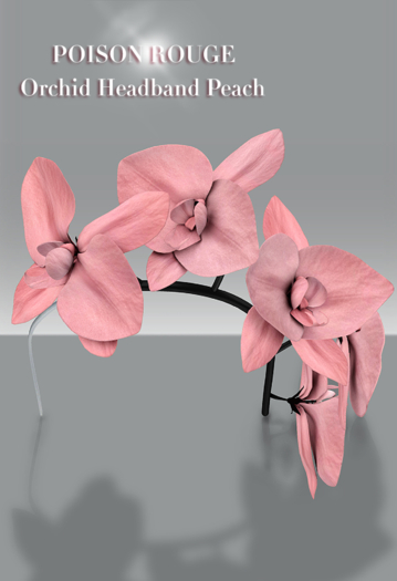 POISON ROUGE Orchid Headband Peach
