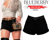 Blueberry - Ride or Die - Shorts - BlackDark