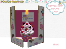 BMC891 - HAPPY BIRTHDAY CUPCAKE - CARD.
