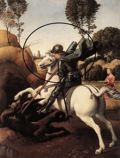 Saint George and the Dragon by Raphael