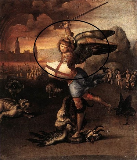 Saint Michael and the Dragon by Raphael