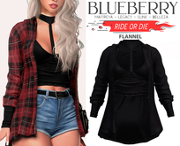 Blueberry - Ride or Die - Flannel - BlackLight