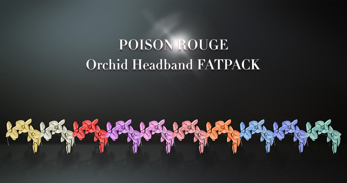 POISON ROUGE Orchid Headband FATPACK