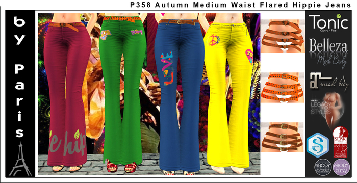 Autumn Medium Waist Flared Hippie Jeans - Maitreya Belleza Slink Tonic Legacy Alice Ebody DEMO