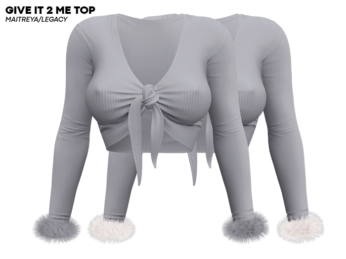 ROULY :: Give It 2 Me Top - Silver