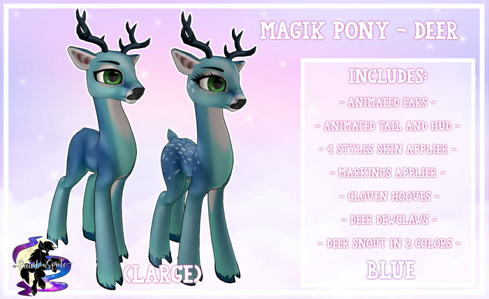 ~RS~ Magik Pony - Blue Deer (Large)