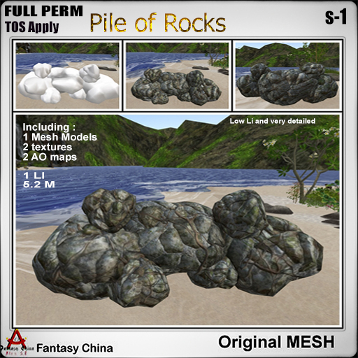 Rocks - v1, Full Perm, Pile Of Rocks, Rock, Rocks