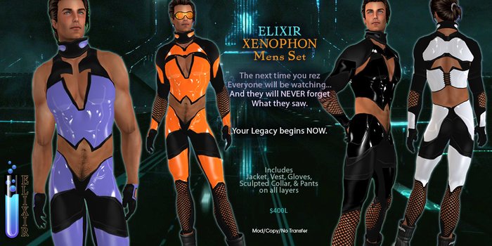 ELIXIR TRON Xenophon Mens Set-RED