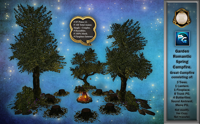 Garden Romantic Spring Campfire